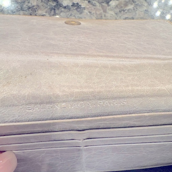 Authentic Balenciaga gold wallet with grey/silver inside metallic long wallet - Picture 4 of 13